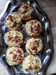 Zwiebelkuchen - Muffins